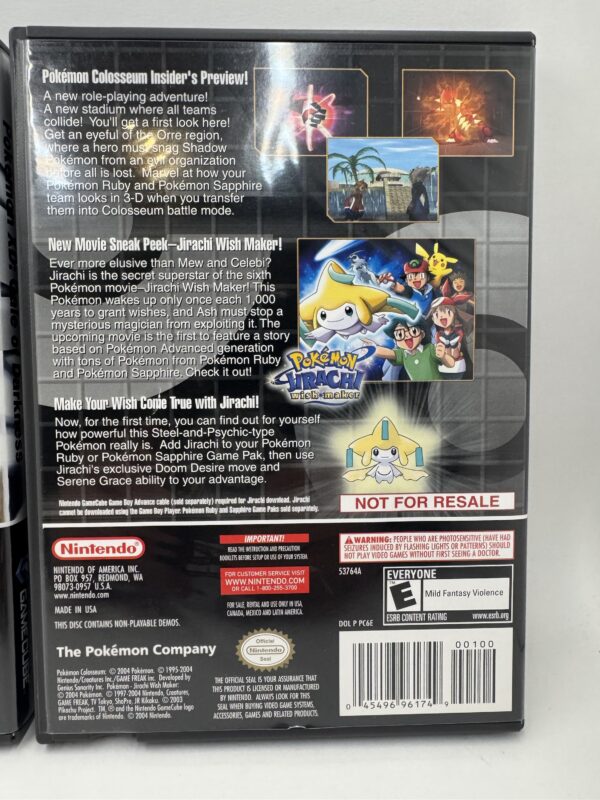 Pokemon XD CIB W Poster & Pokemon Colosseum Bonus Disc With Insert - Image 14