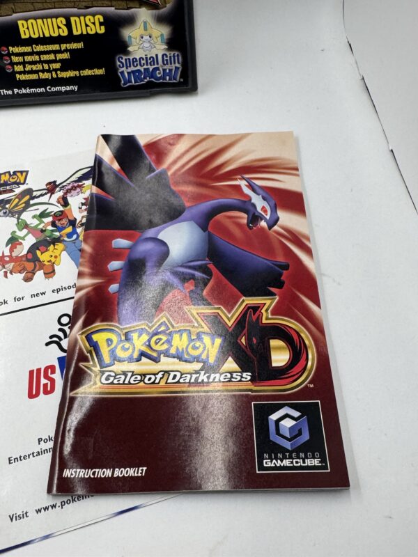 Pokemon XD CIB W Poster & Pokemon Colosseum Bonus Disc With Insert - Image 3