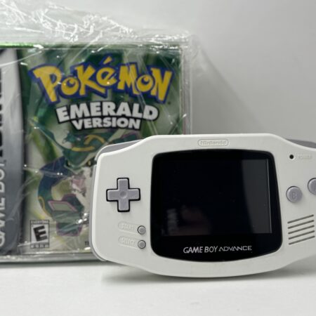 Gameboy Advanced IPS Screen V5 & Pokemon Emerald Version Authentic .
