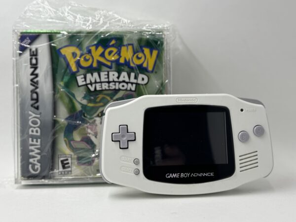 Gameboy Advanced IPS Screen V5 & Pokemon Emerald Version Authentic .