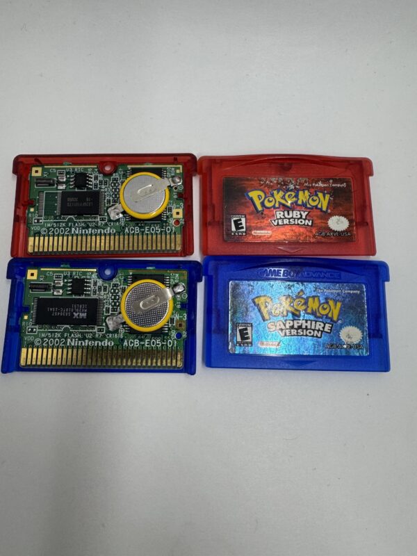 Pokemon Ruby and Sapphire . Authentic new batteries !